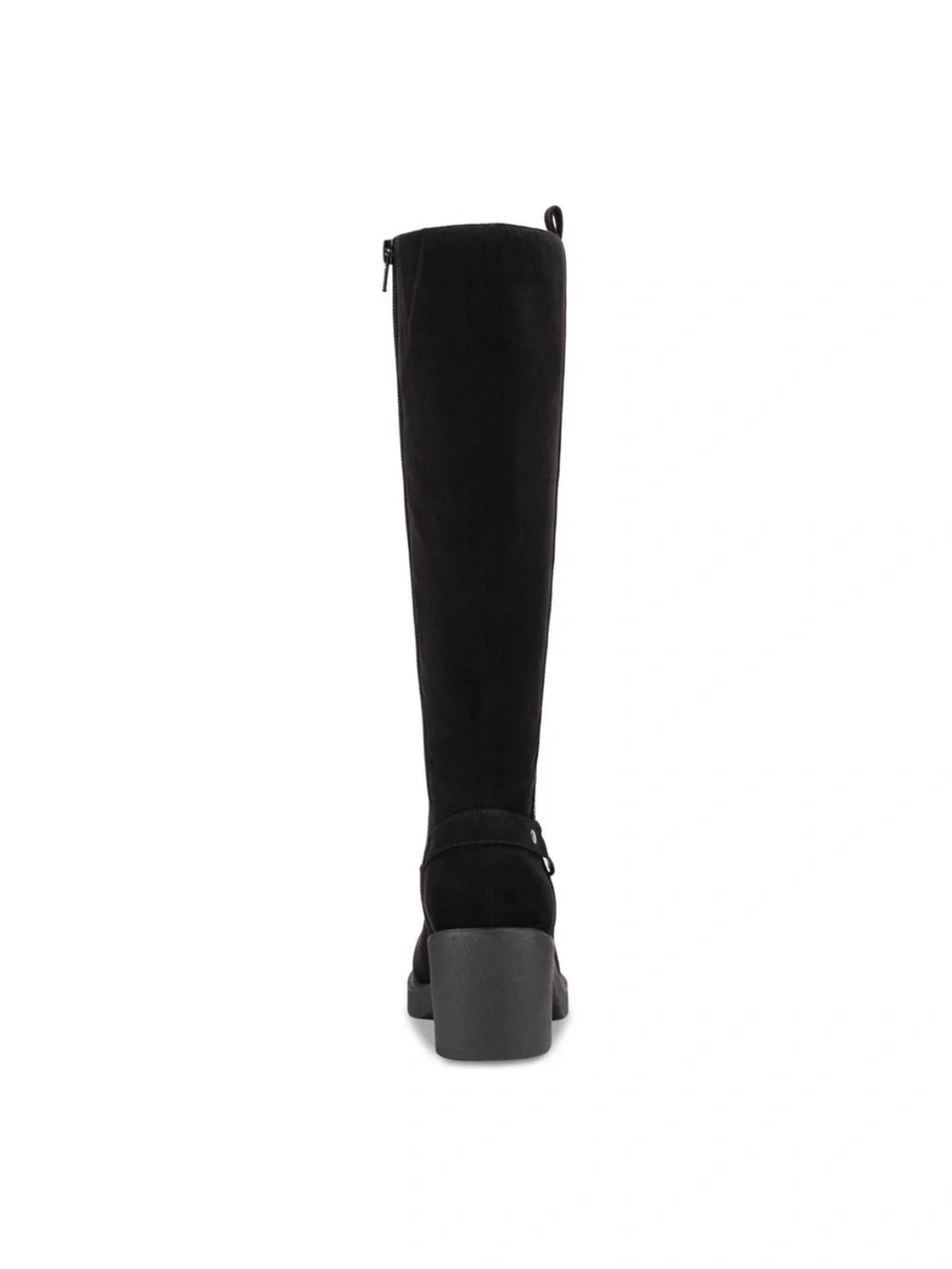 Style & Company Brettaa Knee-High Black Suede Block Heel Boots | Size 11
